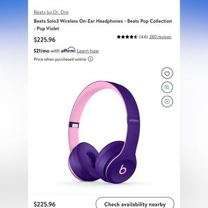 In search of Beats by Dre I want purple